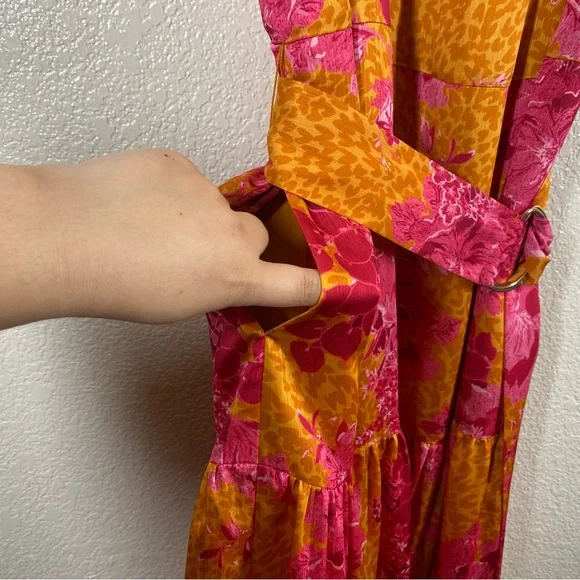 Ted Baker Bambia Floral Tiered Belted Maxi Dress - Picture 6 of 12